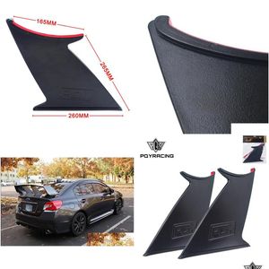 Spoiler Wing Stabilizer For Subaru Sti -18 Stiffi Support Rally With Logo One Pair -Wss02-2 Drop Delivery