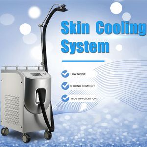 Newest cold air skin cooling machine for laser laser treatment reduce the pain for laser cryo chiller cool epidermis muscle relaxation