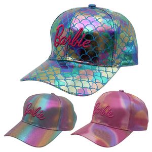 Neonrosa Damen-Kappe, Vintage-glänzender Look, modisch, Outdoor-Sonnenhüte, Mädchen, Casquette, Buchstaben-Stickerei, Hipster-Kappen, Meerjungfrau-Baseballmützen, 9 Farben