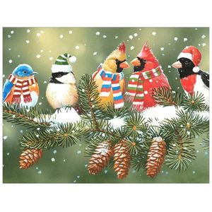 Målningar julboll med snö diy 11ct cross stitch broderi kit handarbet hantverk set bomullstråd tryckt duk hem säljer 231019