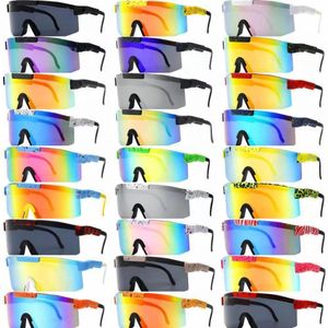 Vipers Outdoor Eyewear Polarisierte PC-Material UV400 27 Farben Anti-Blend-Schütze Augen Windstaub-Anti-Slip-Sport-Off-Straße Ski Fahrrad-Sonnenbrille Unisex Unisex