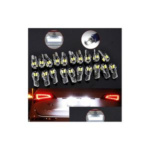 20 peças canbus t10 194 168 w5w 5730 8 led smd branco luz de cunha lateral do carro lâmpada bb licença 12v entrega direta