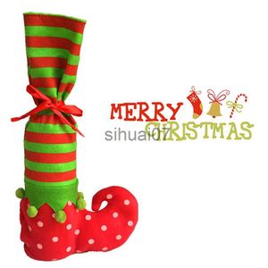 Juldekorationer Julfest Hemdekoration Candy Bag Bobo Point Elves Socks Christmas Gift Candy Bag X1019