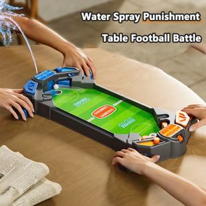 Foosball futbol masa tahtası oyuncak aile çocukları interaktif masaüstü futbol partisi oyunu katlanabilir su sprey rekabetçi mini futbol oyunları 231018