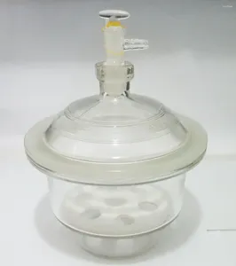 150 mm próżniowo biały szklany wysuszacz Jar lab dessykator suszarka narzędzia do oprogramowania szklane