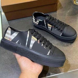 Designer Sneakers Print Check Platform Trainers Men Casual Shoes Woman Striped Outdoor Sneaker Printed Lettering Plaid Vintage Shoe With Box NO485