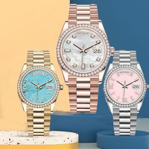 3A relógio de alta qualidade homens luxo 904L aço inoxidável safira diamantes impermeável mecânico 40mm relógio para mens movimento relógio de moda designer relógios de pulso