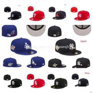 Ball Caps Athletic Fitted Hats Snapbacks Hat Adjustable Football All Team Logo Fashion Sports Embroidery Cotton Closed Fisherman Be Dhrxy