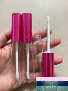 All-match 10ml Black Lid Eyelash Refillable Bottles Empty Clear Lipgloss Tubes Cosmetic Lip Gloss Glaze Packing Container