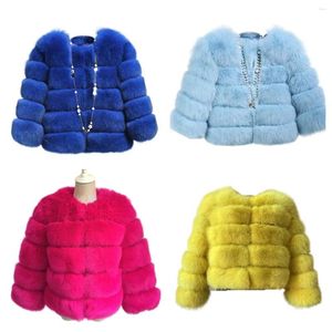 Women's Fur Plus Size 4XL Faux Coat Women Winter High Quality Thicken Jackets Woman Long Sleeve Cropped Coats Lady-xin