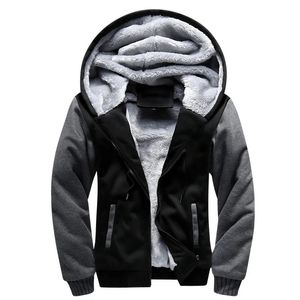 Mens Hoodies Sweatshirts Shionfa Patchwork Fleece Hoodie Winter Thick Casual Hooded Cardigan Fashion Bomber Fur Jackets Zipper Coat 5xl 231018