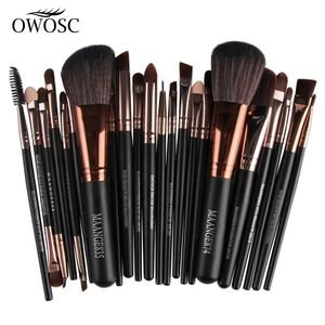 Makeup Tools Owosc 22st Makeup Brushes Tool Set Cosmetic Powder Eye Shadow Foundation Blush Blending Natural Beauty Make Up Brush Maquiagem 231020