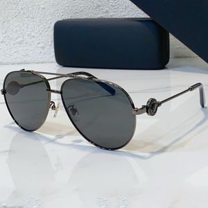 Moldura oval designer gradiente moda masculina e feminina Lunettes de Soleil piloto armação de metal espelho pernas com padrão de símbolo condução lazer férias cinto caixa original