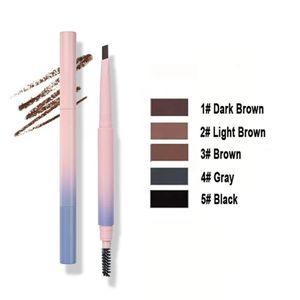 Wzmacniacze brwi Prywatna etykieta 6 kolorów Ołówek do brwi Niestandardowy MUSI ZARZĄDZE DOBRED-DREADNY BROW BROW Pigment Waterproof Brow Makeup 231020