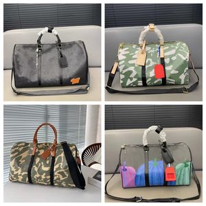 Handväska resväska camo duffel väska tryckt kamouflage stor kapacitet designer män fitness handväskor mode rese resväskor