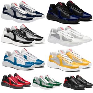 Top Quality Americas Cup Sneakers Shoes For Men Breathable & Mesh Leather Casual Walking Rubber Tread Sole Comfort Excellent Sports EU38-46