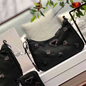 Black Underarm Women Sequin Decoration Luxury Handbag Female Crossbody Bags Purses
