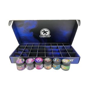Empty 3.5G Connected Alien labs flower jar box Premium 2oz concentrate glass Jars packaging