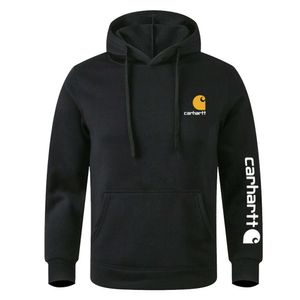 2023 Nya män och kvinnors tröja hoodies modedesigner märke Cahart Carthart Hooded Autumn Winter Fleece Löst passande Pullover Casual Khart Jacket NXIG