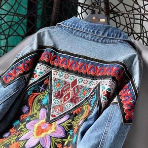 Women's Jackets Special Price For 2023 Autumn Cash Denim Coat Dress China-Chic Style Exquisite Short Heavy Industry Embroidery Stit