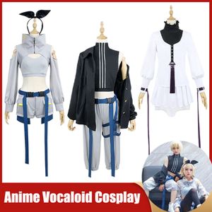 Cosplay Anime Vocaloid Miku Rin Len Costume Sing Ready Steady Cospaly Halloween Party Cute Wig Uniform Future Future Kläderuppsättning