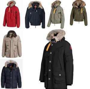 Designer Mens Down Parkas Sleeve Hooded Warme Outwear Coat Long Style päls Löst Hip Hop Man kläder Top Jumper Jacketstop