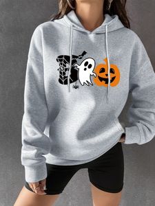 Fall Printing Oversized Halloween Sweatshirt
