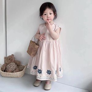 Abiti da ragazza 2023 Abiti estivi per bambini in stile giapponese Cotone morbido Design alla moda Abbastanza casual Dolce carino Semplice per le ragazze