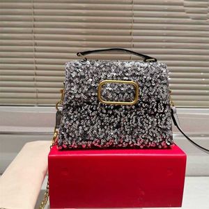 Moda luxo v carta designer saco diamantes sacola mulheres moda shimmer removível sacos de ombro lantejoulas bolsas mão noite festa saco