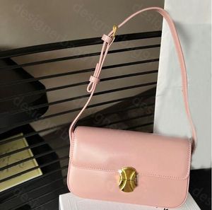 10A Luksusowe klasyczne Clamshell Crossbody Designer Marka One ramię moda damska torebka High-end oryginalna skóra wykonana oryginalne pudełko na prezent różowy