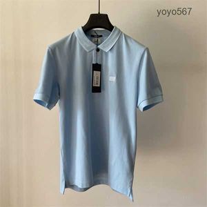 2023 Designer Lettera ricamo cp patch uomo t-shirt casual cotone outdoor turndown colletto polo Tees con etichetta originale Top Quality cp comapny pietre isola ZPUK