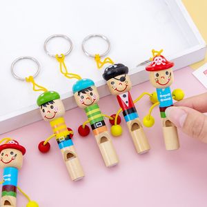 DHL мультяшный деревянный свисток, игрушка для вечеринки, детский духовой инструмент, детский свисток, приз для детского сада, маленький подарок
