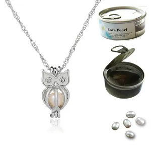 Collane con ciondolo Collana con personalità Perle d'amore coltivate d'acqua dolce naturali Ostriche Gioielli creativi con conchiglia Girocollo pendente