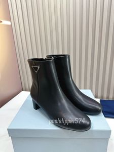 Nova marca de luxo botas femininas de salto alto salto fino camurça couro moda sapatos curtos botas