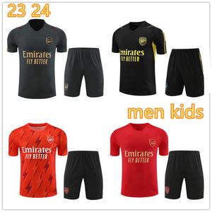 2023 2024 men and kids Arsen short sleeves Tracksuit set Soccer Jersey 23 24 Gunners Training Suit Sweatshirt Odegaard Thomas Tierney Smith Rowe