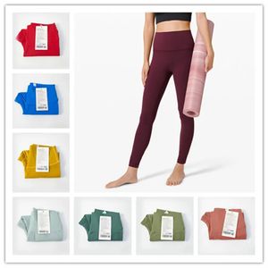 2024 Lu Yoga Leggings LL Pantaloncini da donna Abiti corti Lady Sport Yoga Pantaloni da donna Esercizio Fiess Wear Ragazze Running Leggings Palestra Slim Fit Align Pants 111