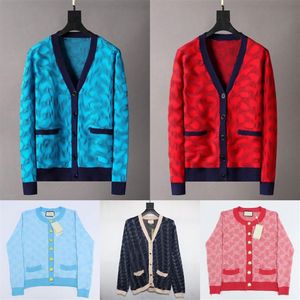 Erkek Sweaters Sonbahar Kış Kadınlar Geometrik Desen Sweater Kadın Ceket Kız Sıcak Sweaters Sıradan Gevşek Top Mens hırka Clo314m