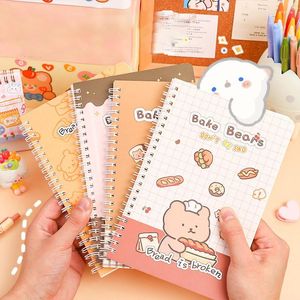 Kawaii A5 Spulen-Notizbuch, super dick, Hardcover, Notizblock, Tagebuch, Planer, Spirale, Agenda, Zeitschrift, Schreibwaren, Bürobedarf