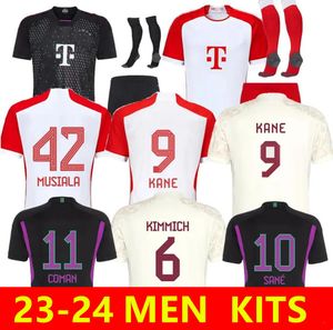 2023 2024 KANE Camisa de futebol adulto Kits 23/24 maillots de footbal KIMMICH GNABRY DAVIES MULLER SANE Conjuntos de futebol camisa de futebol