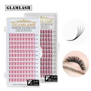 つるまつげGlamlash 2d 3d 4d 5d 6d Long Stem Lashes Premade Russian Volume Fans Faux MinkまつげエクステンションメイクアップCilios 231020