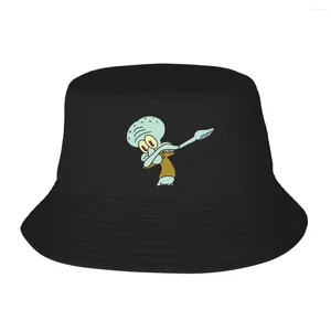 Berets Dabbing Squid Bucket Hat Panama Für Mann Frau Bob Hüte Reversible Fischer Sommer Strand Angeln Unisex Caps