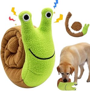 Dog Toys Chews Squeak Pet Sniffing Plush Snails Tibetan Food Molar Puzzle Interactive Cat Toy Feeder Wholsale 231019