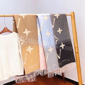 Ecarpe Scarf Fasion Designer Scarf Autumn Winter Long Sawls Gradient Color Scarves Woman Brand Casmere Scarfs for Women Soft s