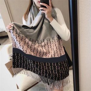 Cashmere designer scarf winter echarpe for men women scarfs high quality soft thicken sciarpa fashionable luxury scarves simple trendy multi colors fa02