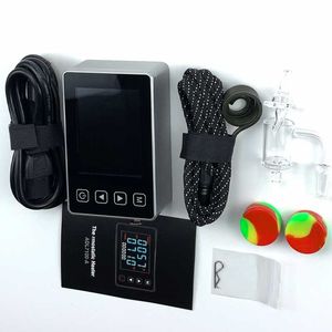 Mini Enail Dab Rig Banger Elektronik Tırnak Kitleri E Nail Quartz Quarts Titanyum Hibrid Domuness 10mm 20mm Bobin Isıtıcı Silikon Paspaslar Cam Su Bong 110V/220V