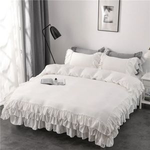 Комплекты постельного белья 2023, мягкие, приятные для кожи, чисто белые комплекты одеял японского размера, комплект пододеяльников, хлопковая кровать 231020