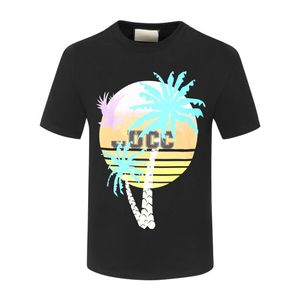 Summer Botton Lover T Shirt Wysokiej jakości swobodny luźne krótkie rękawy męskie europejskie i amerykańskie modne modne druk 245n