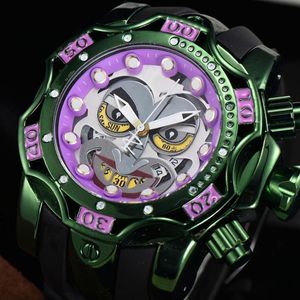 Relógios de pulso Invencível Estilo Invencível Joker Rotating Dial Super Qualidade Homens Relógio Tungstênio Aço Multifuncional Quartz WristWatc2556