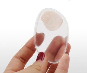 silisponge Clear Powder Puff Transparent Silicone Face Foundation Tool Sponge Blender Silicone Powder Puff transparent clea silicone