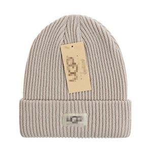 Fashion Designer hats Men's and women's UUG beanie winter thermal knit hat ski brand bonnet High Quality plaid Skull Hat Luxury warm cap G-10